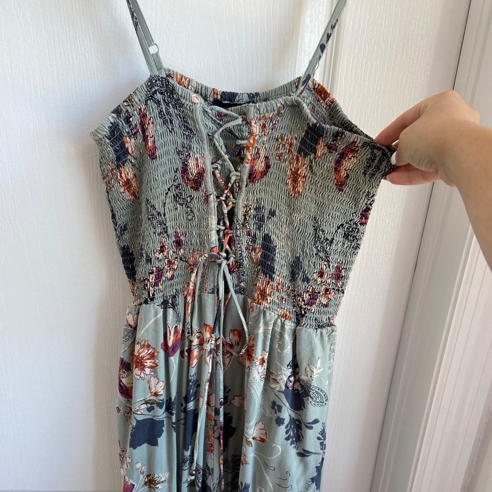 Blue Floral Jumpsuit